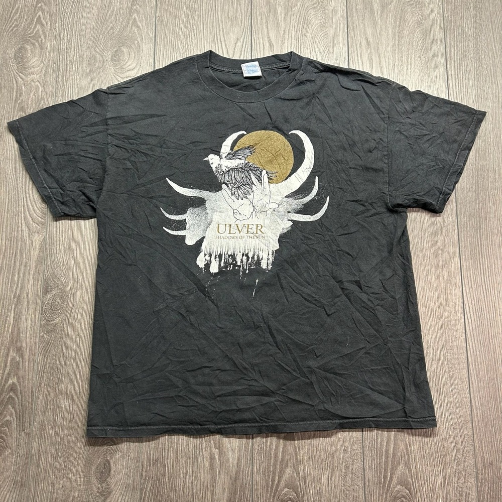 Ulver Shadows of the Sun Band T-Shirt XL Black Y2K Experimental Metal Tee